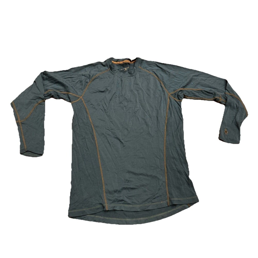 Smartwool Merino Base Layer Shirt Long Sleeve Crewneck Blue Men's Medium